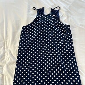 Blue & white polka dot size small dress